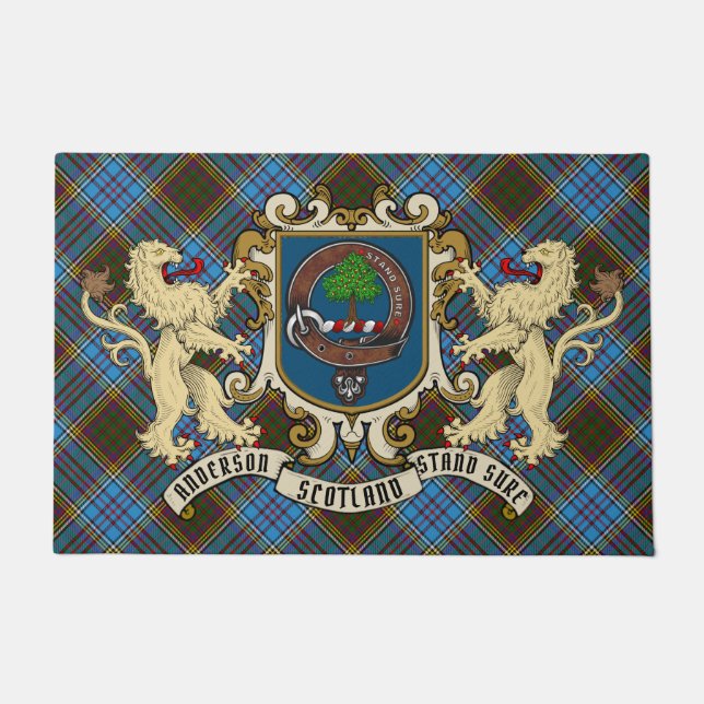 Paillasson Anderson Clan Badge & Tartan (Devant)