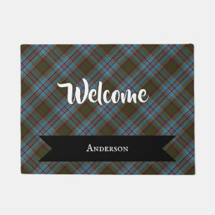 Paillasson Anderson Clan Tartan Plaid Motif Scottish