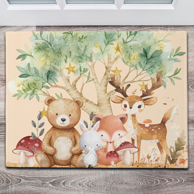 Paillasson Animaux de la forêt des bois de Whimsical (Créateur téléchargé)