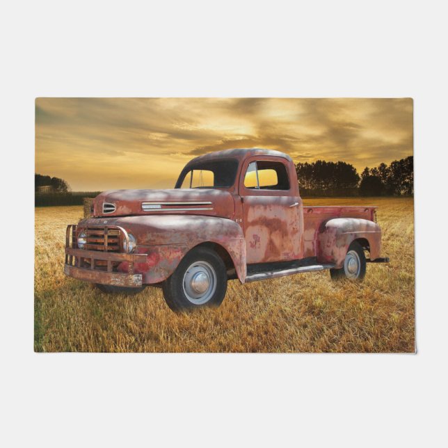 Paillasson Antique Ferme de camions Red (Devant)