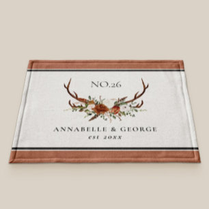 Paillasson Antler terre cuite sauge vert botanique floral