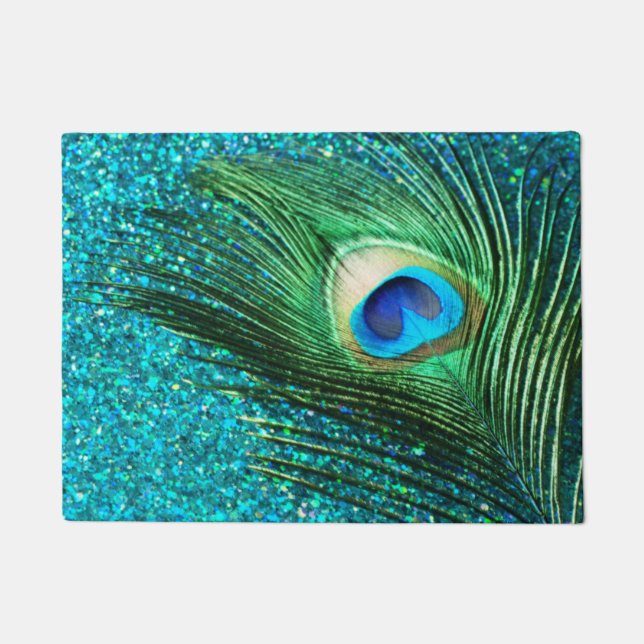 Paillasson Aqua Peacock unique (Devant)