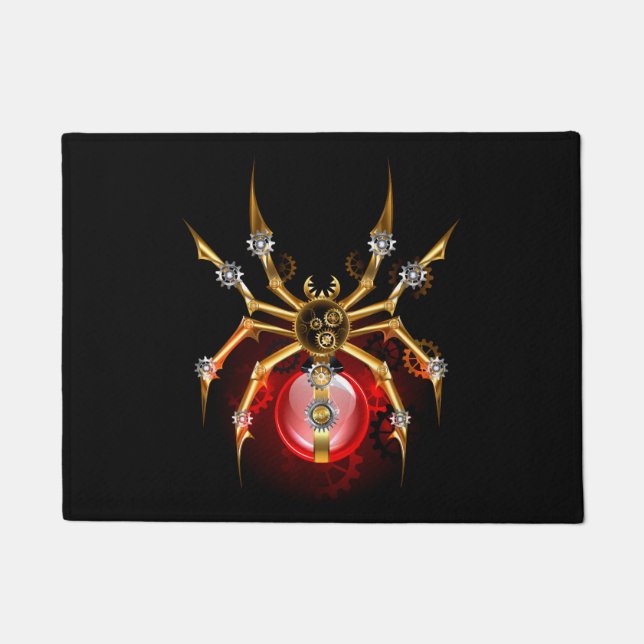 Paillasson Araignée en vapeur noire (Devant)