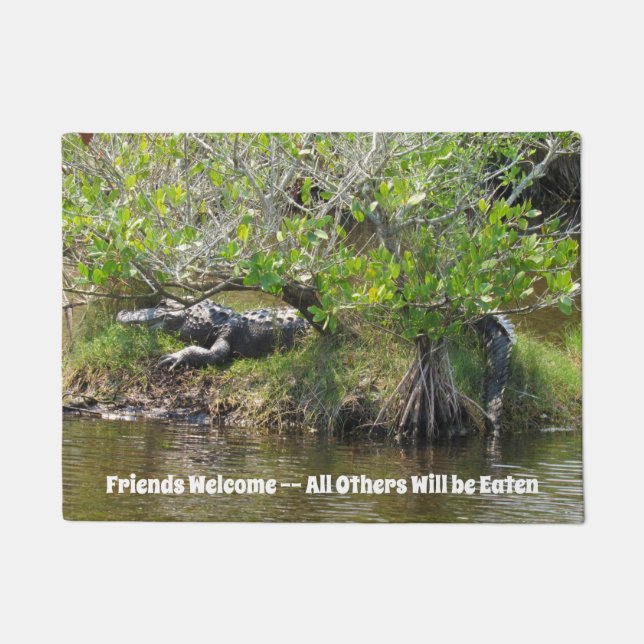 Paillasson Arbre Alligator Surround - mat de porte personnali (Devant)