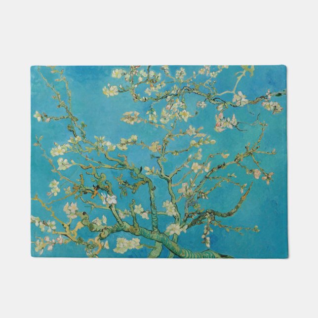 Paillasson Arbre d'amande en fleurs par Van Gogh (Devant)