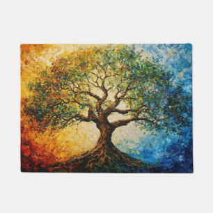 Paillasson Arbre de connaissances - Peinture à l'huile