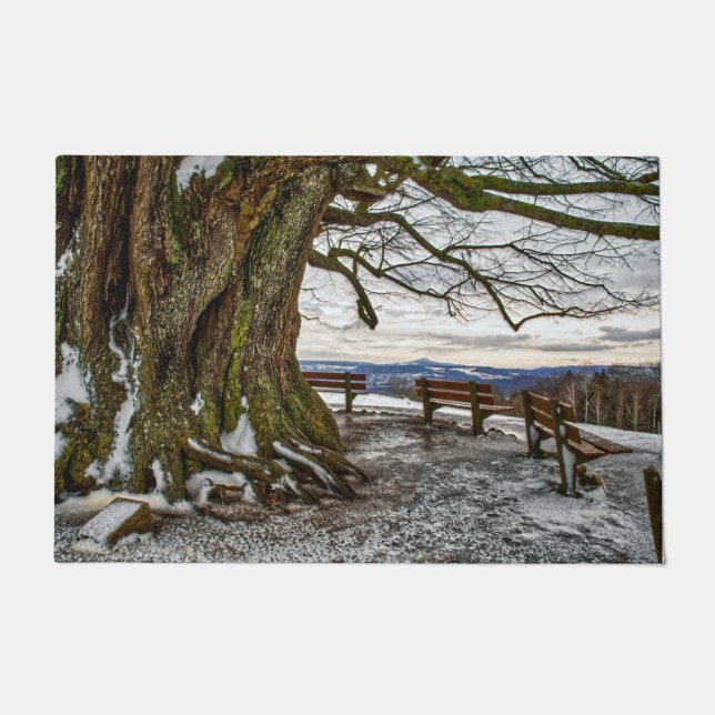 Paillasson Arbre d'hiver et banquettes Porte Mat (Devant)
