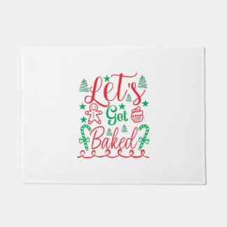 Paillasson Art de Noël laissez-vous cuire