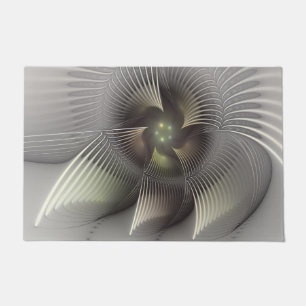 Paillasson Art fractal forme 3D abstraite moderne