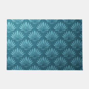 Paillasson Art nouveau, Turquoise, métallique, art déco, ve