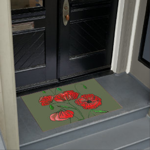 Paillasson Art Red Poppy