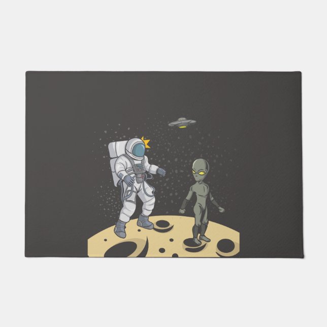 Paillasson Astronaute et alien (Devant)