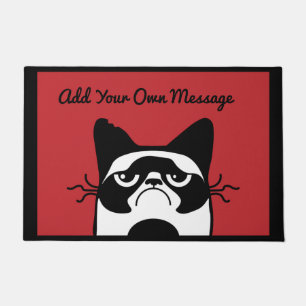 PAILLASSON ATTENTION AU CHAT DOORMAT