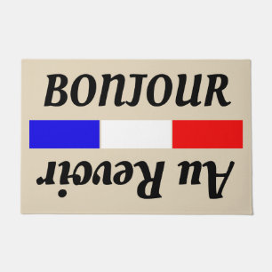 Paillasson Au Revoir de Bonjour de Français bonjour au revoi