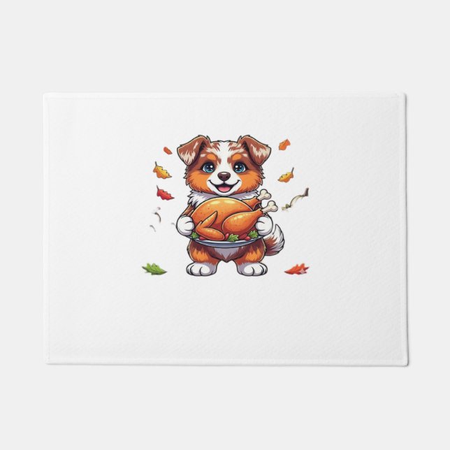 Paillasson Aussie 178 Thanksgiving surdimensionné T-Shirt.png (Devant)