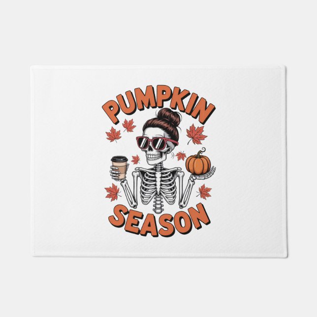 Paillasson Automne Saison Citrouille (Devant)