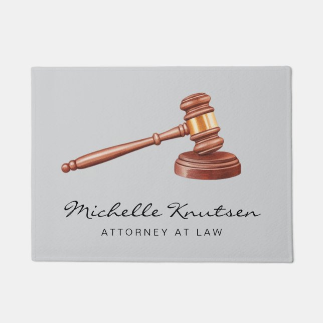 Paillasson Avocat personnalisé tendance avocat en droit (Devant)