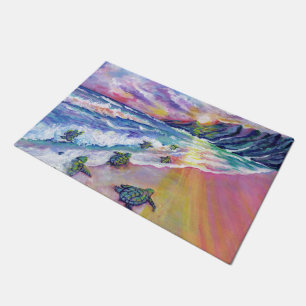 Paillasson Baby Sea Turtles de Kauai Hawaii