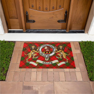 Paillasson Badge et tartan du clan Adair  
