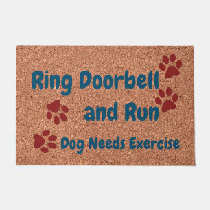 Paillasson Bague porte & Run Dog Besoins Exercice FUNNY