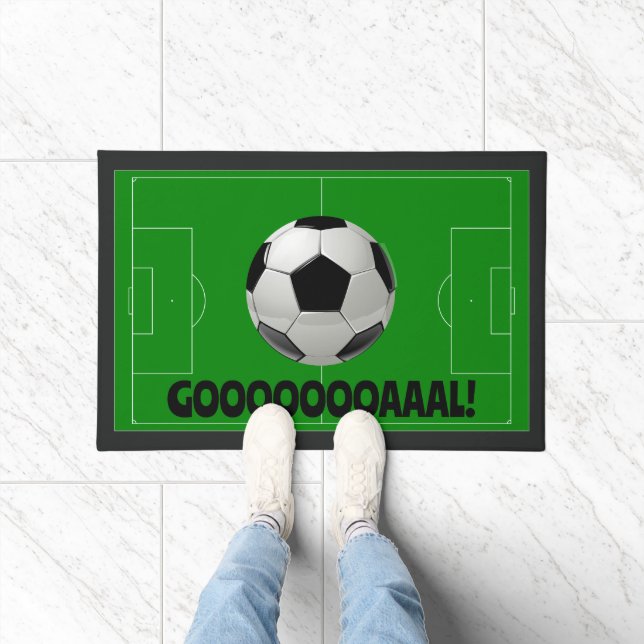 Paillasson Bal de football amusant + Green Pitch BUT ! (Footb (Intérieur)