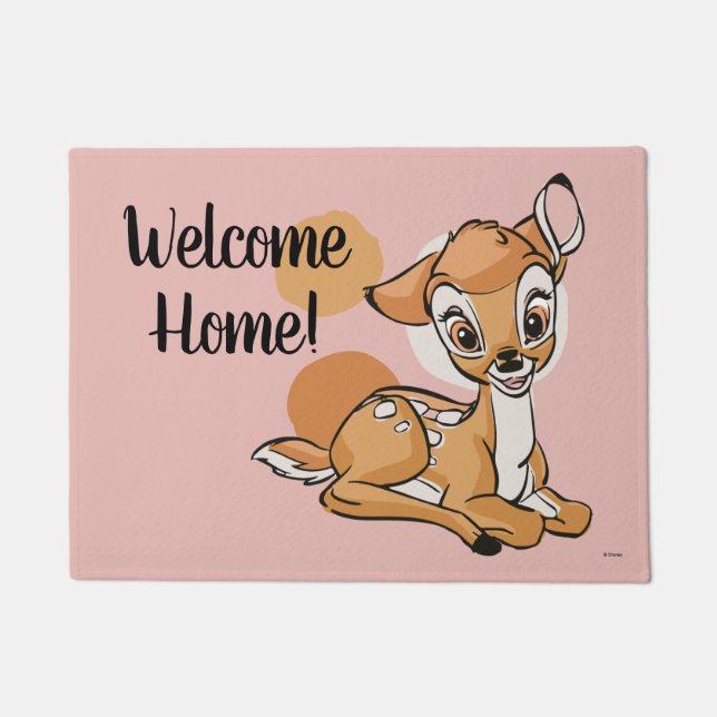 Paillasson Bambi Assis Avec Le Sourire (Devant)