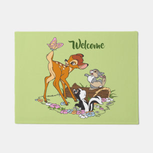 Paillasson Bambi Avec Le Papillon Sur La Queue