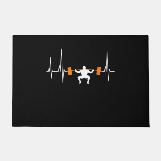 Paillasson Barbell Weighting Heartbeat Cool de construction d (Devant)