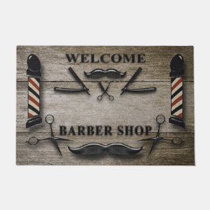 Paillasson Barber Shop Welcome Mat, Hair Salon Door Mat