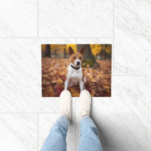 Paillasson Basenji en automne Feuilles automne Inspiration