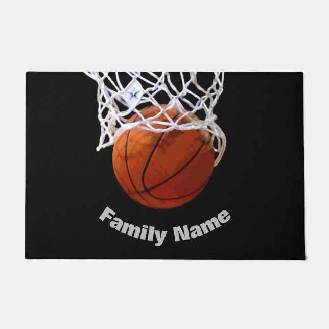 Paillasson Basket-ball Votre nom (Devant)