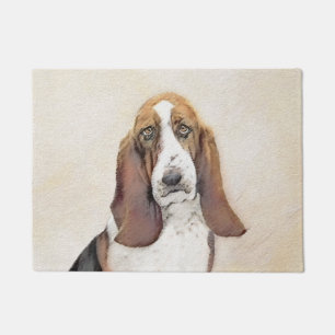 Paillasson Basset Hound Peinture - Cute Original Chien Art