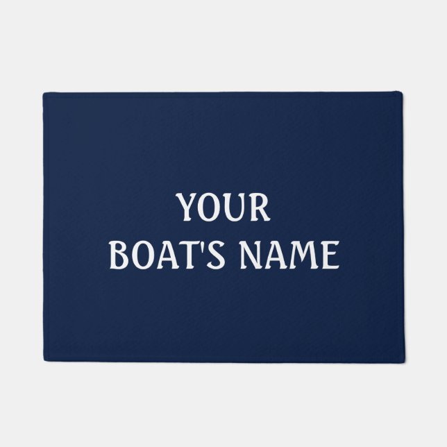 Paillasson Bateau Nom de l'embarcadère Mat (Devant)