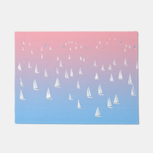 Paillasson Bateaux à voile sur l'océan