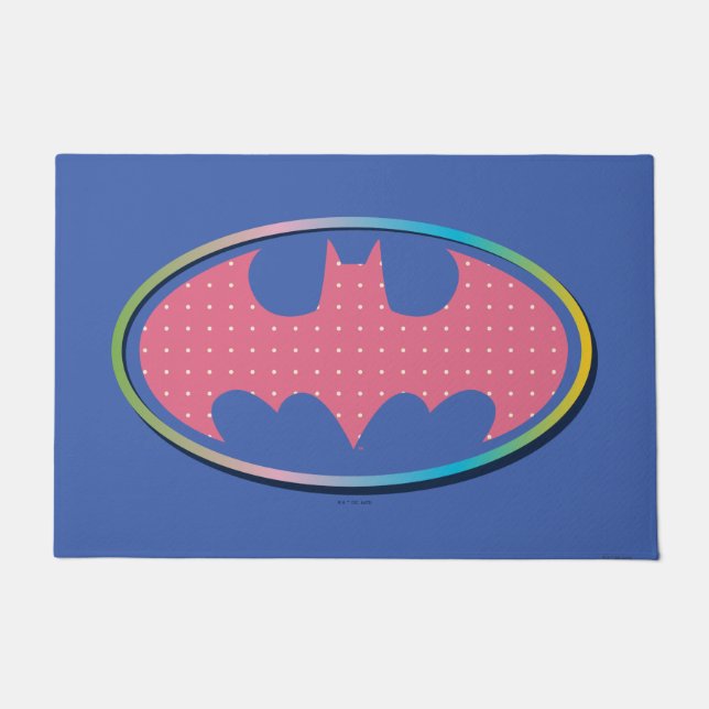 Paillasson Batman | Logo Pink Polka Dot (Devant)