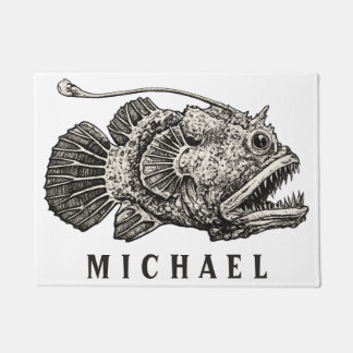 Paillasson Baud Poisson Pêcheur Poisson de Mer Profonde Nom P