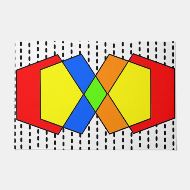 Paillasson Bauhaus Pentagons (Devant)