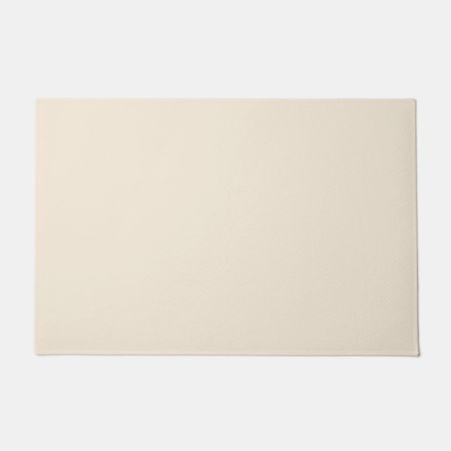 Paillasson Bbeige clair blanc et solide (Devant)