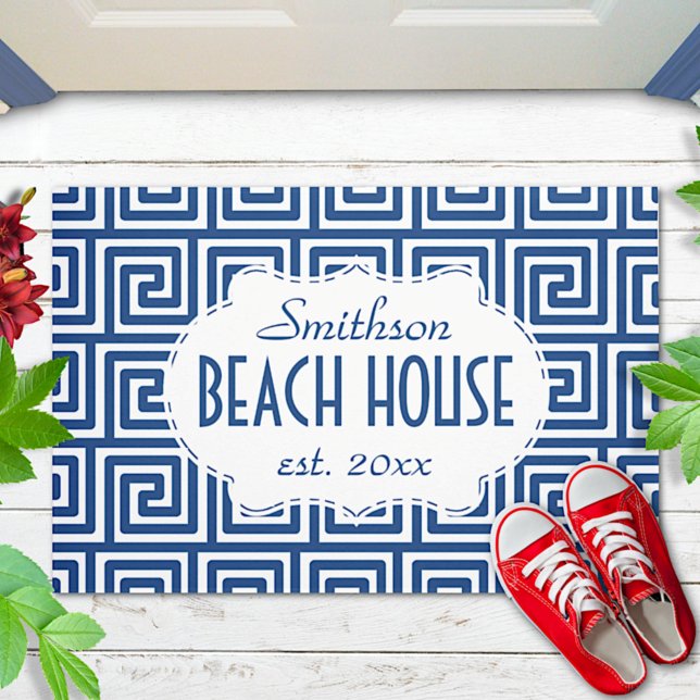 Paillasson Beach House Marine Key Déco Nautique Personnalisé (Créateur téléchargé)