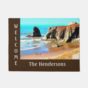 Paillasson Beach Walk avec chien à Bandon Face Rock Welcome
