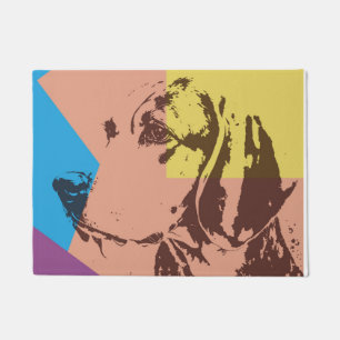 Paillasson Beagle d'effet Pop Art