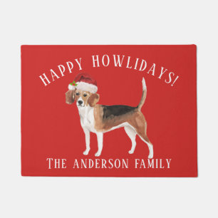 Paillasson Beagle Joyeux Howlidays Noël