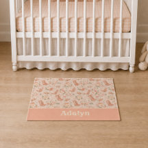 Bébé Fille Pêche Cowgirl Occidental Monogramme
