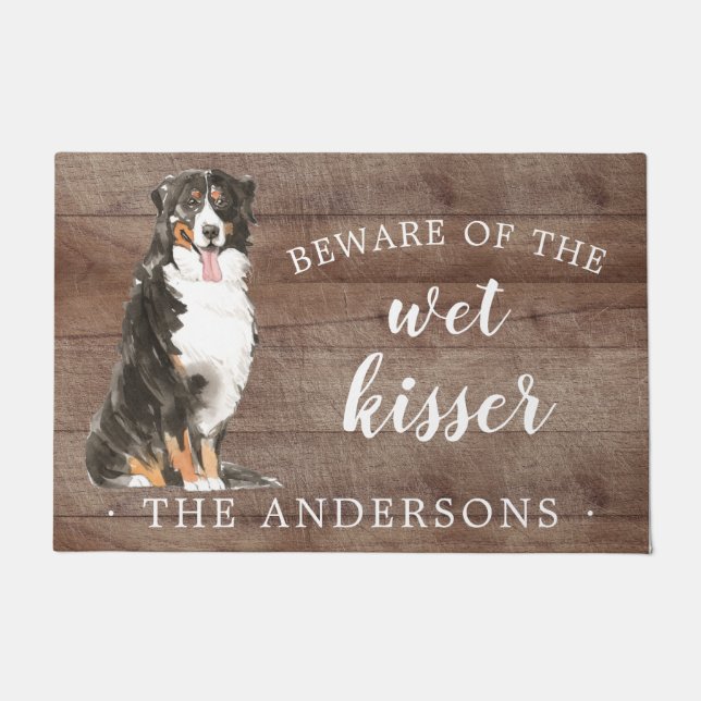 Paillasson Bernese Mountain Dog Porte Mat Personnalisé (Devant)