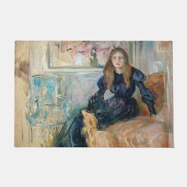 Paillasson Berthe Morisot - Julie et son Greyhound Laerte (Devant)