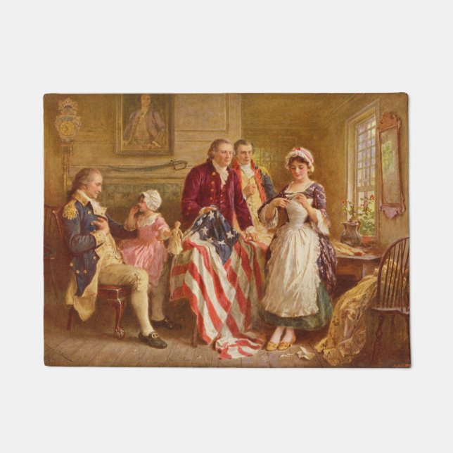 Paillasson Betsy Ross, 1777 (Histoire américaine) (Patriote a (Devant)