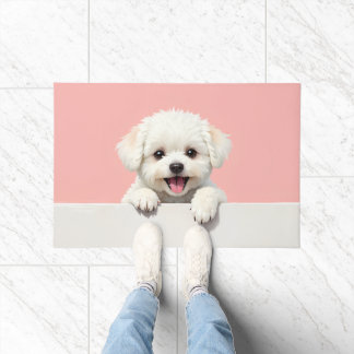 Paillasson Bichon Frise Dog Doormat Art