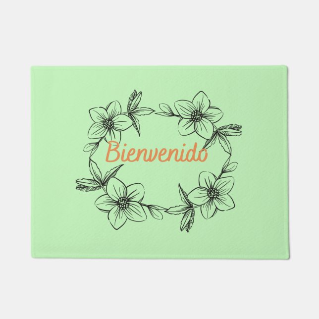 PAILLASSON BIENVENIDO. SIGNIFIE BIENVENUE (ESPANOL) (Devant)