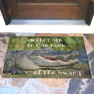 Paillasson Bienvenue à American Alligator Wildlife Photograph