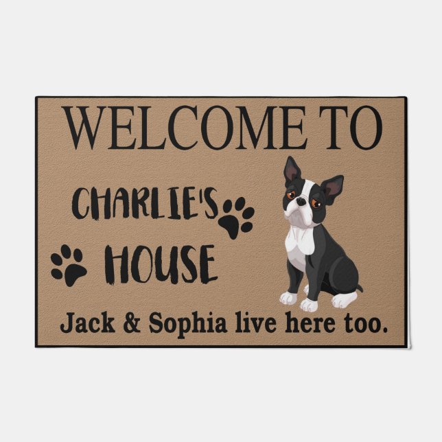 Paillasson  Bienvenue À Dogs House Doormat, Citations Drôle (Devant)